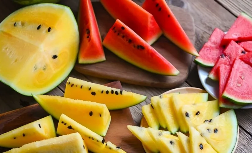 Yellow Watermelon vs. Red Watermelon