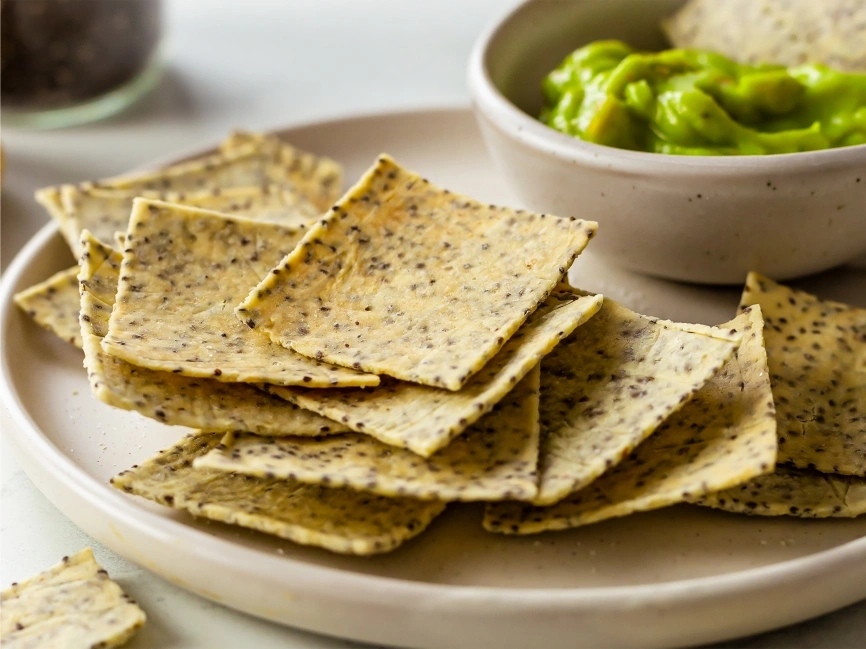 Make chia seed crackers